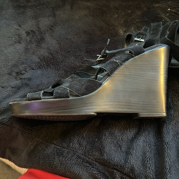 Lack strapping wedge sandals - Picture 3 of 5